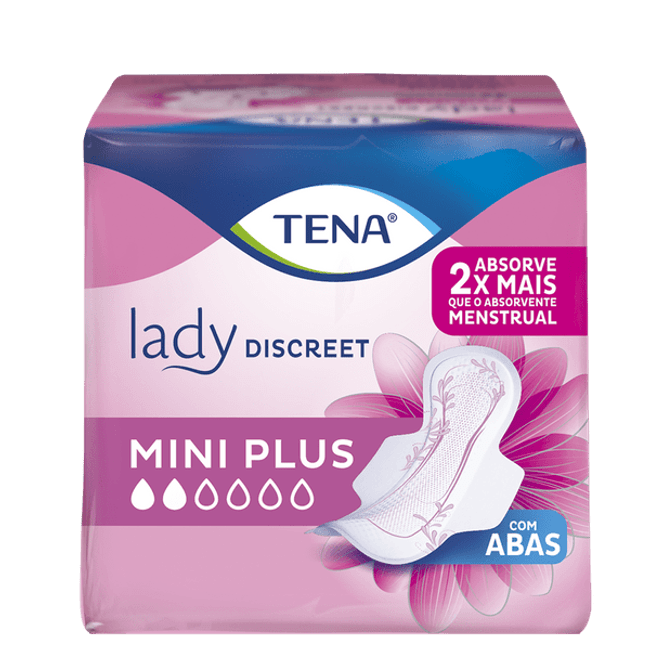 absorvente-tena-lady-discreet-mini-plus