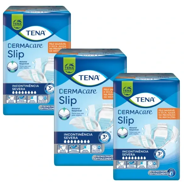 KIT 72 UNIDADES FRALDA TENA DERMACARE SLIP EG